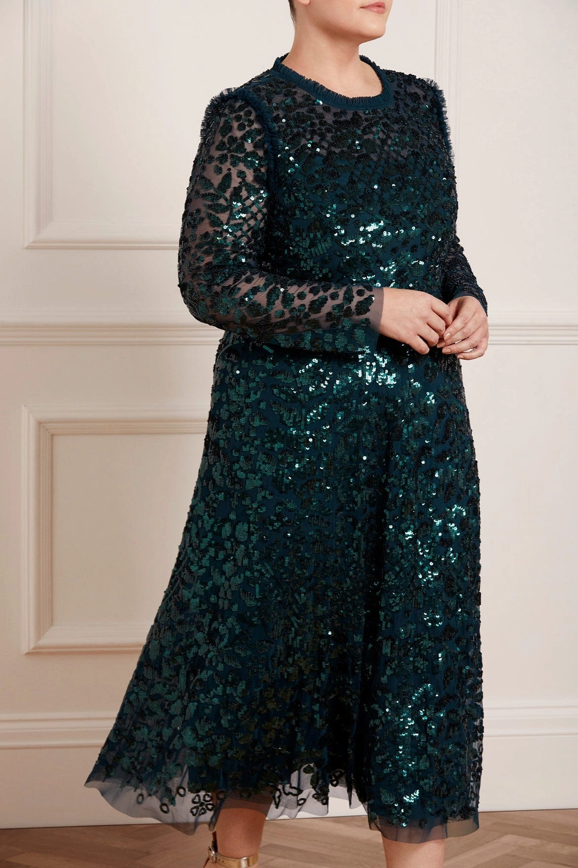 Casual-Look Aurelia Long Sleeve Ballerina Dress