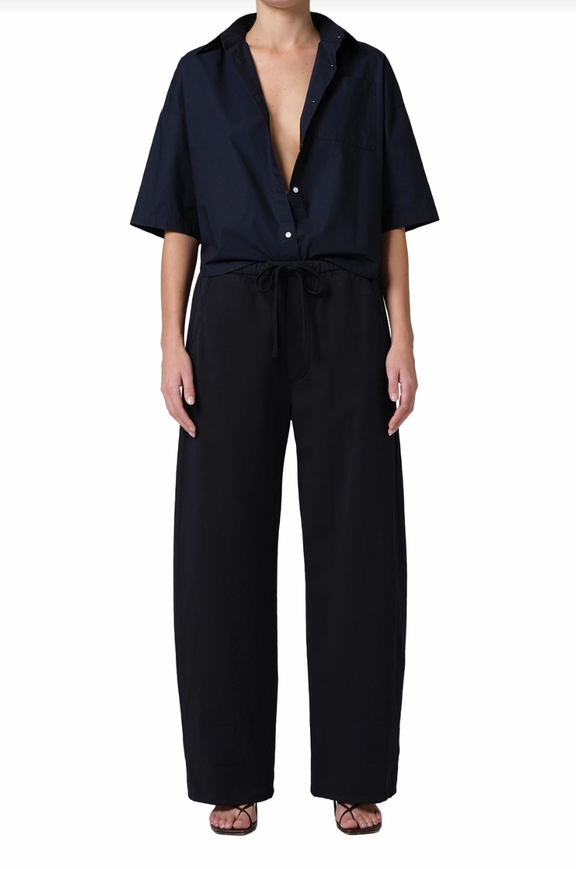 Aurora Pull-On Pant in True Navy Form Fit Comfort Breathable layers