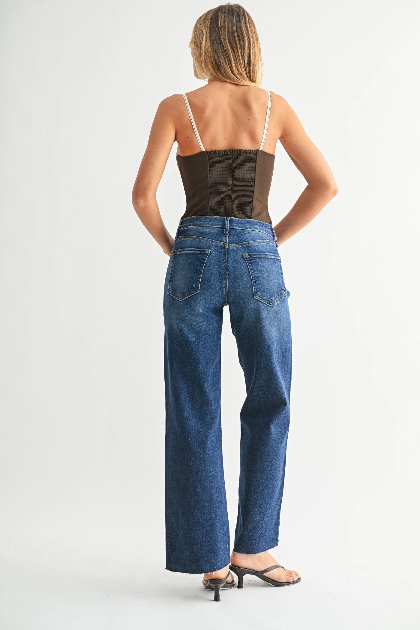 Clean Fashion Outfit Staple AVA SLIM PALAZZO JEANS
