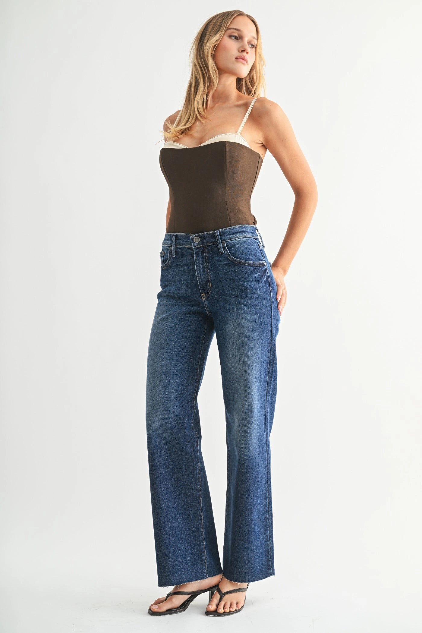 AVA SLIM PALAZZO JEANS Chill Comfort