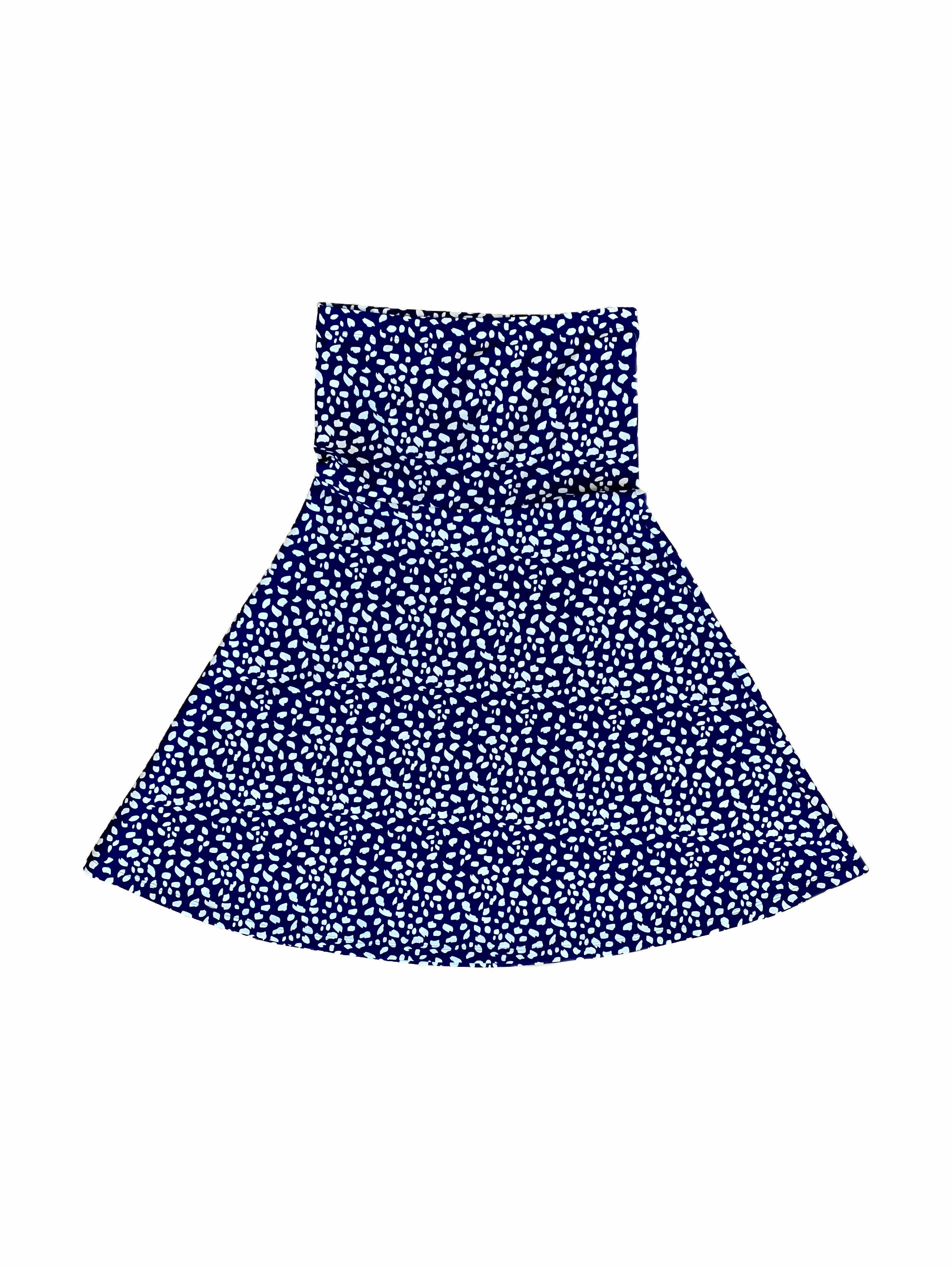 Avalon Dress Small Diana's Dot Navy Tie-dye
