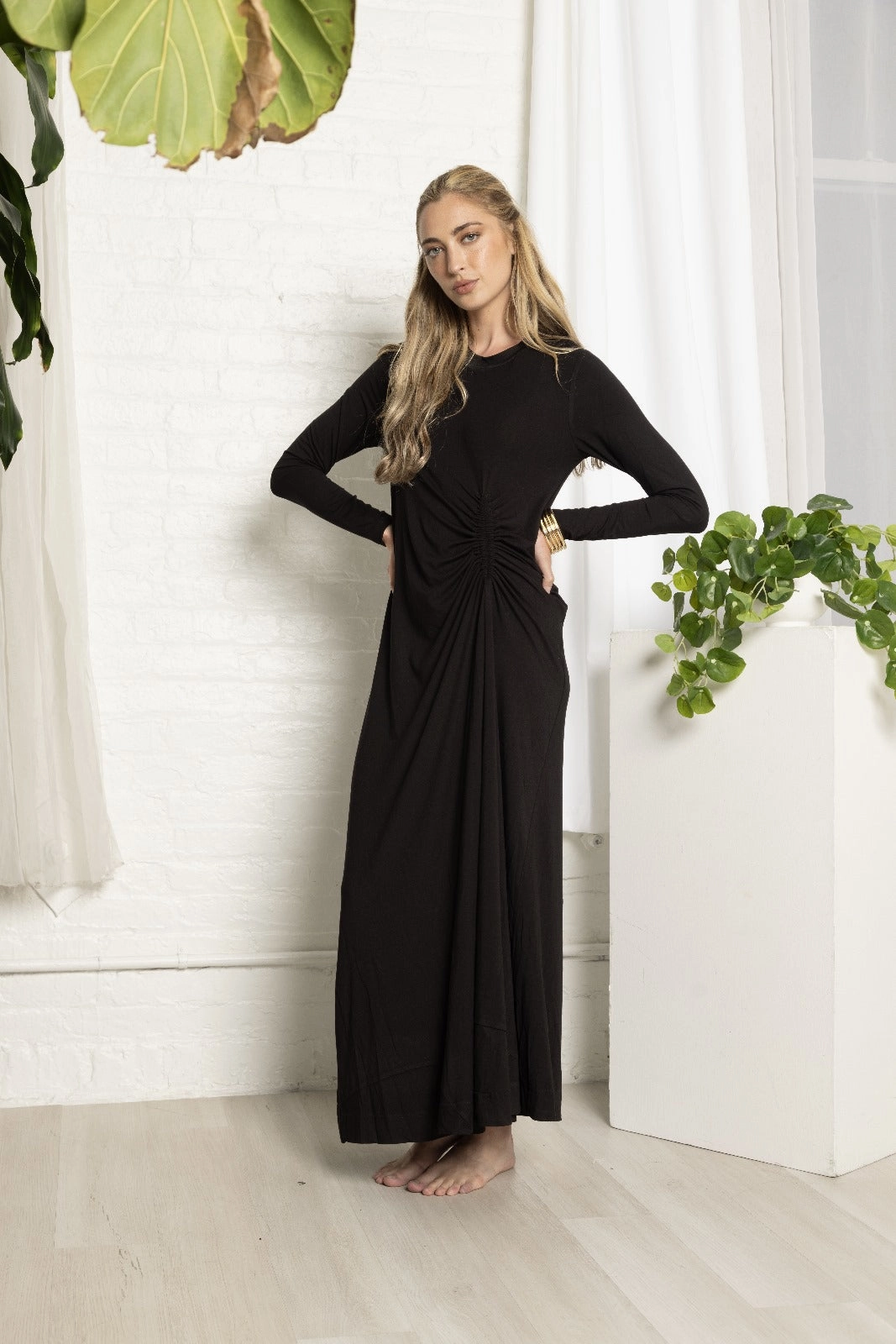 Stylish Design Aze Ruche Dress