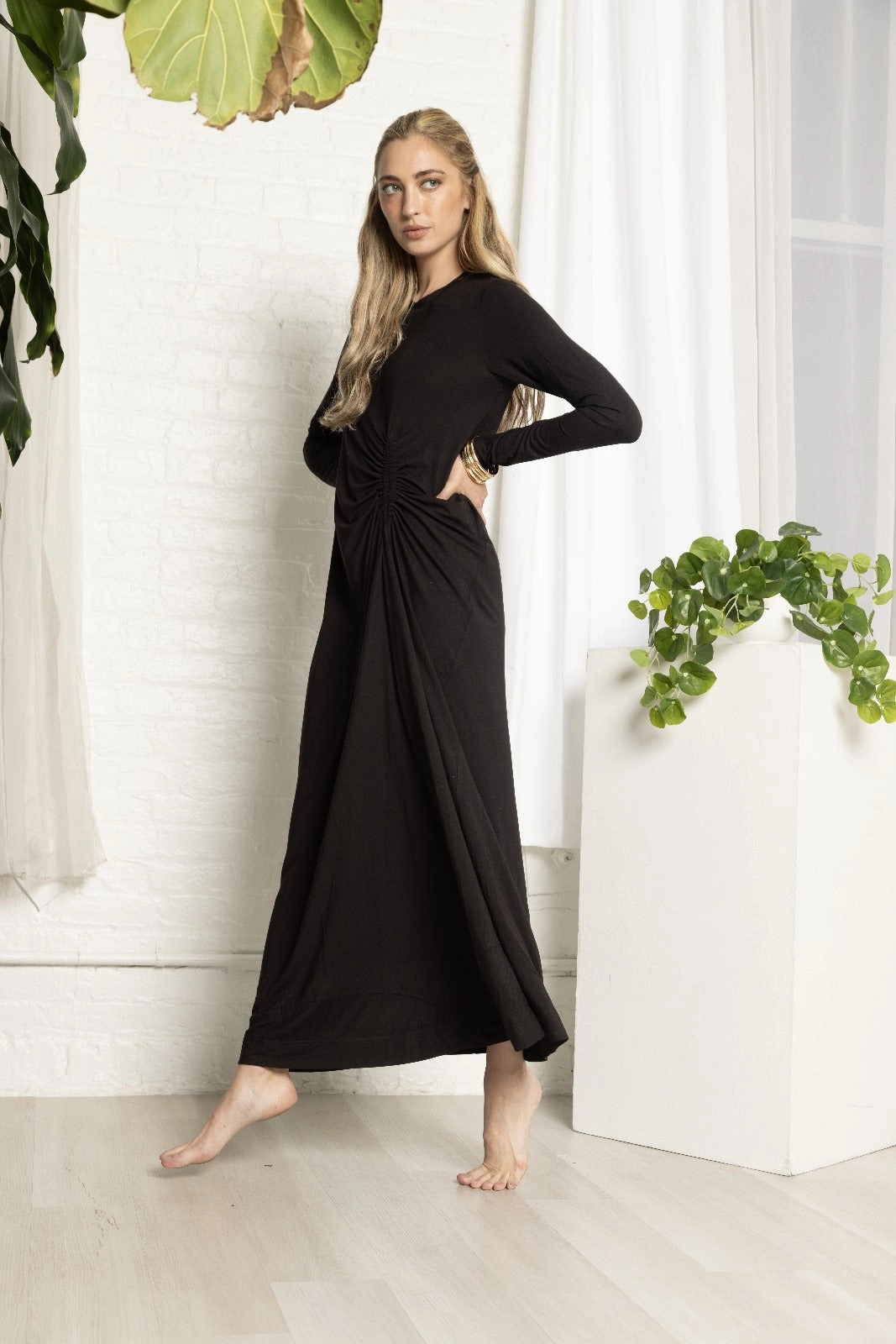 Cozy Style Aze Ruche Dress