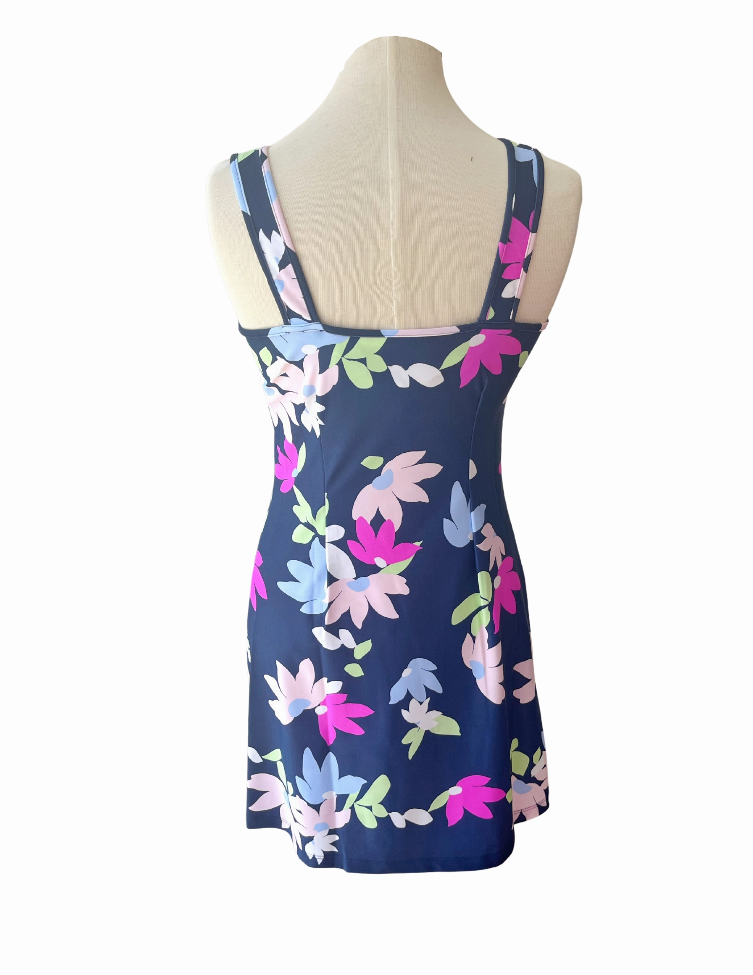 Chic Fit Wear Casual Style Bali Tank Dress Falling Floral
