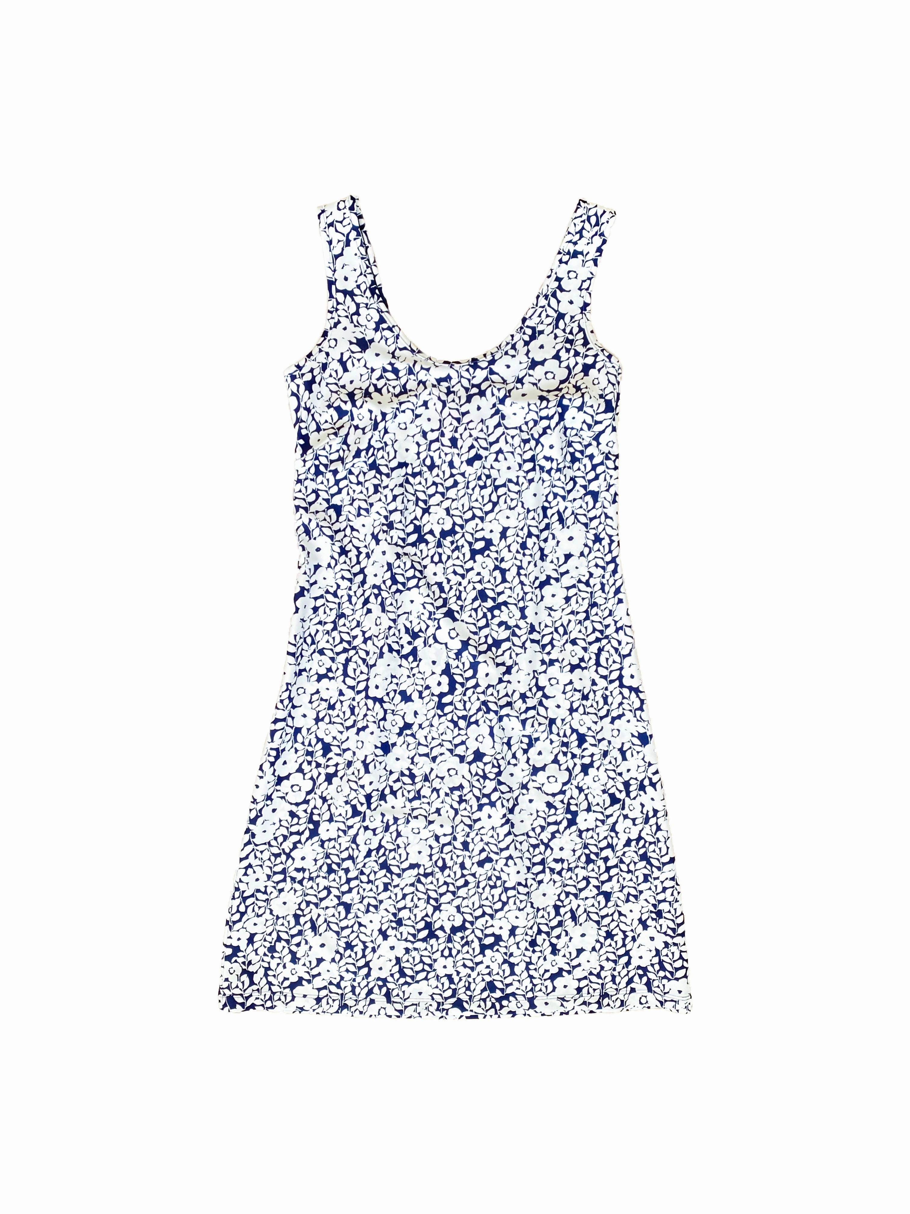 Resort Ready Bali Tank Dress Rosa Rugosa Navy