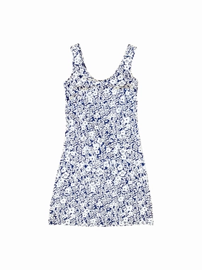 Bali Tank Dress Rosa Rugosa Navy Soft Weave Relaxed and stylish