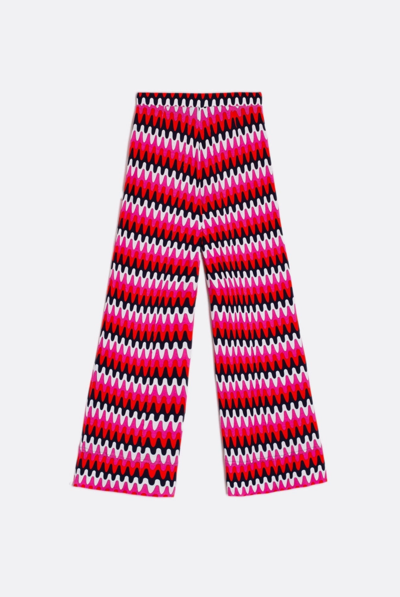 Beatriz Trouser in Ondas Punto Print Ripstop Fabric Technology Chic Vibe