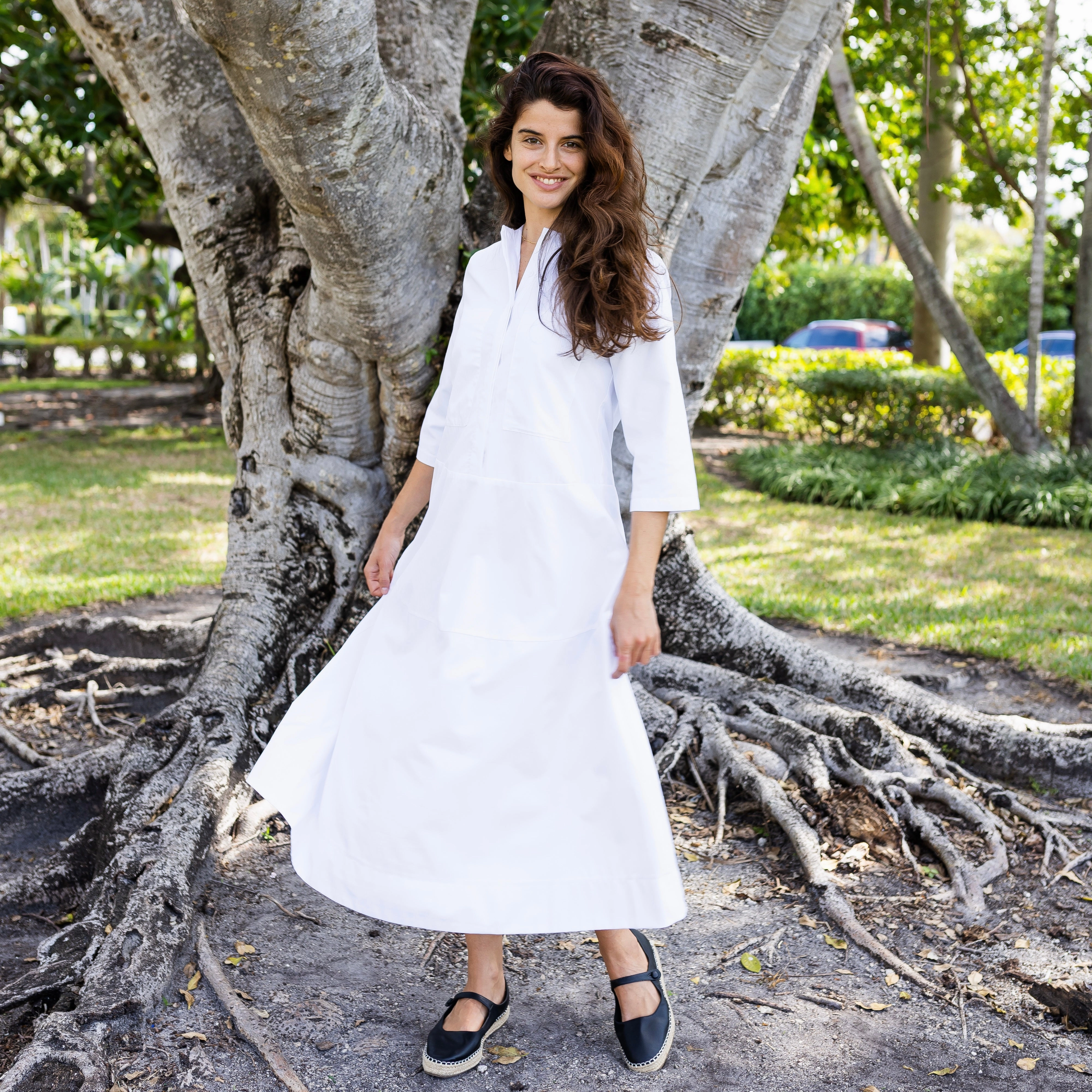 Belle Dress | White [Final Sale] Mesh Soft