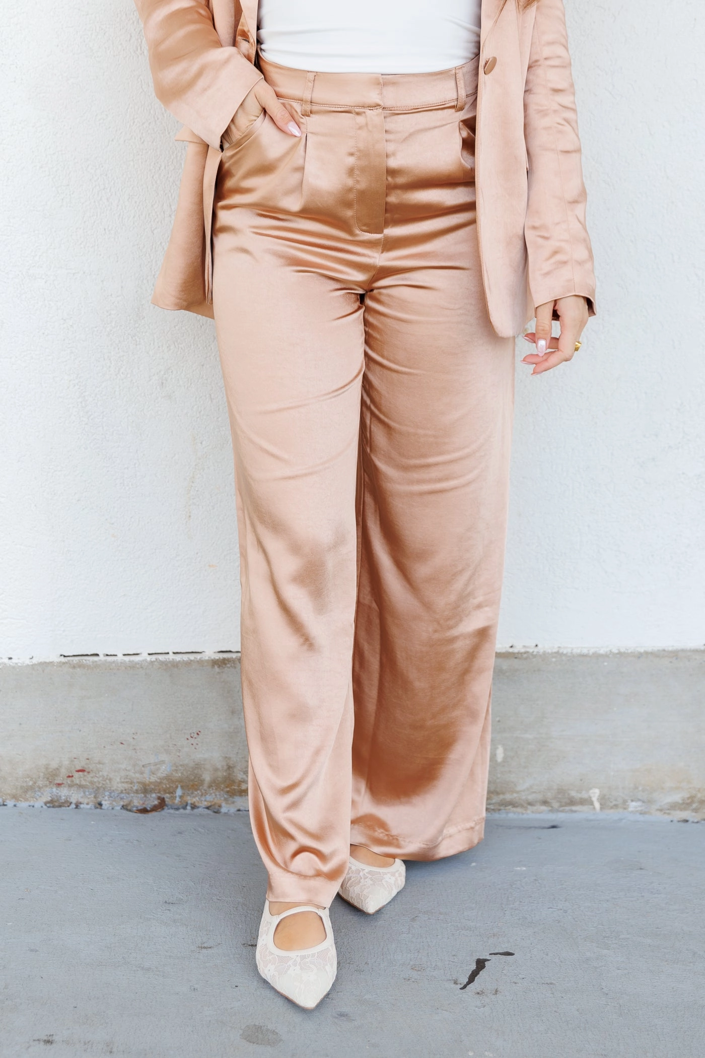 BELLE SATIN PANTS Relaxed Vibe