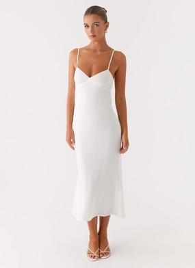 Bentley Midi Dress - White