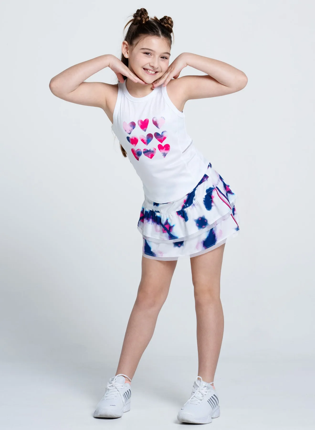 Berry In Love Tank Bamboo Fiber Fabric Low Profile Zipper Closure