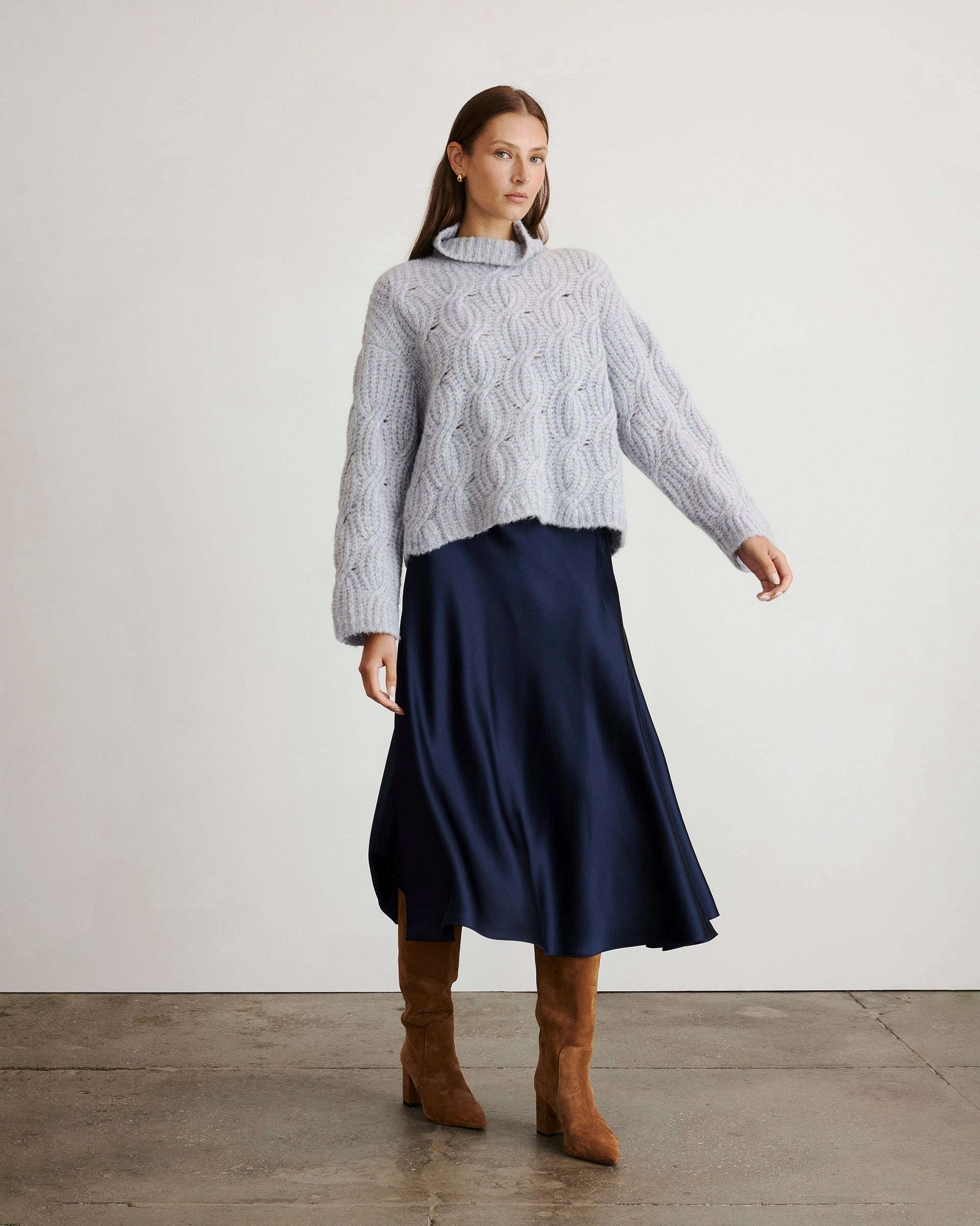Twill Weave Texture Beth Skirt