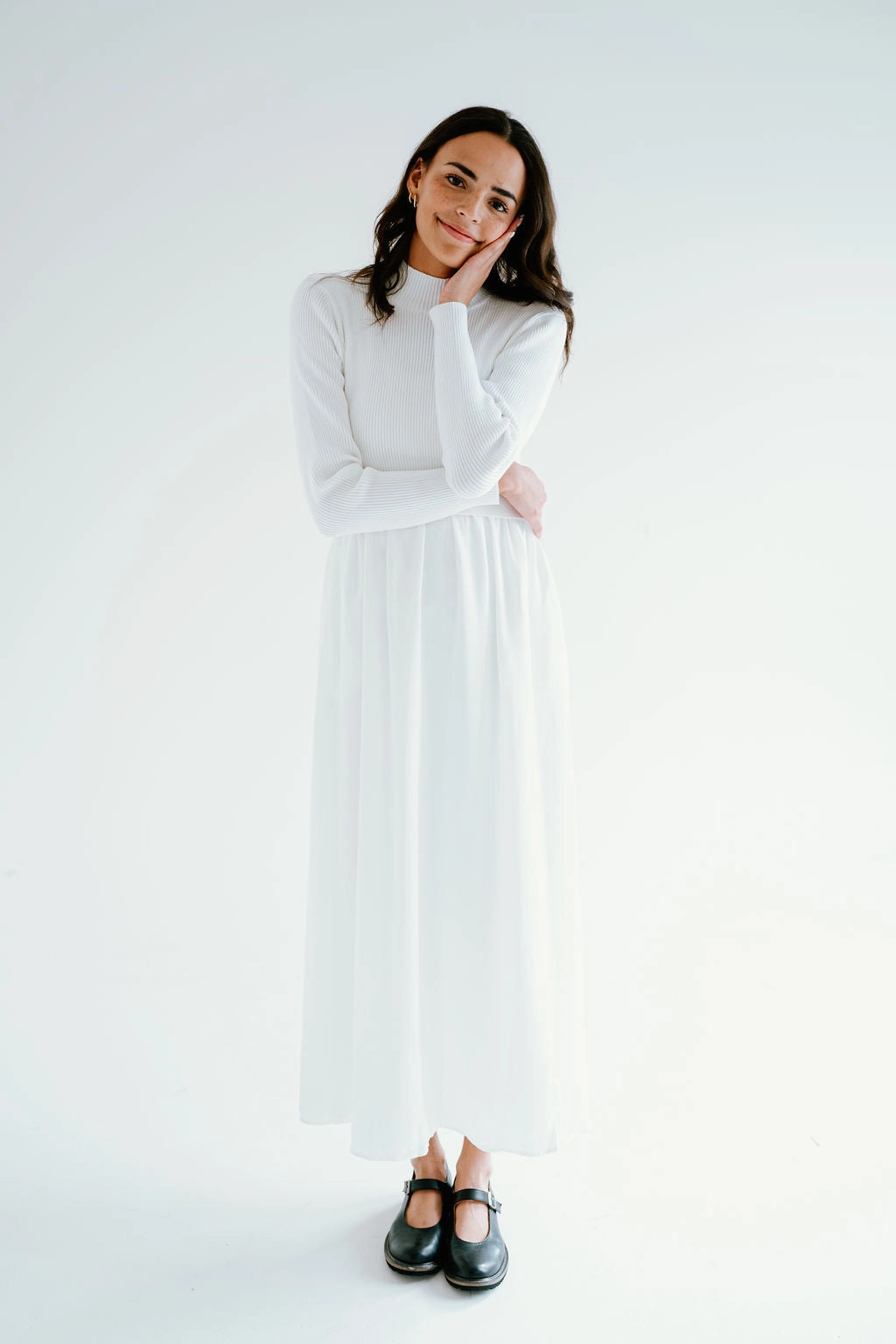 Clean Aesthetic Smart and Sleek Beth Temple Dress