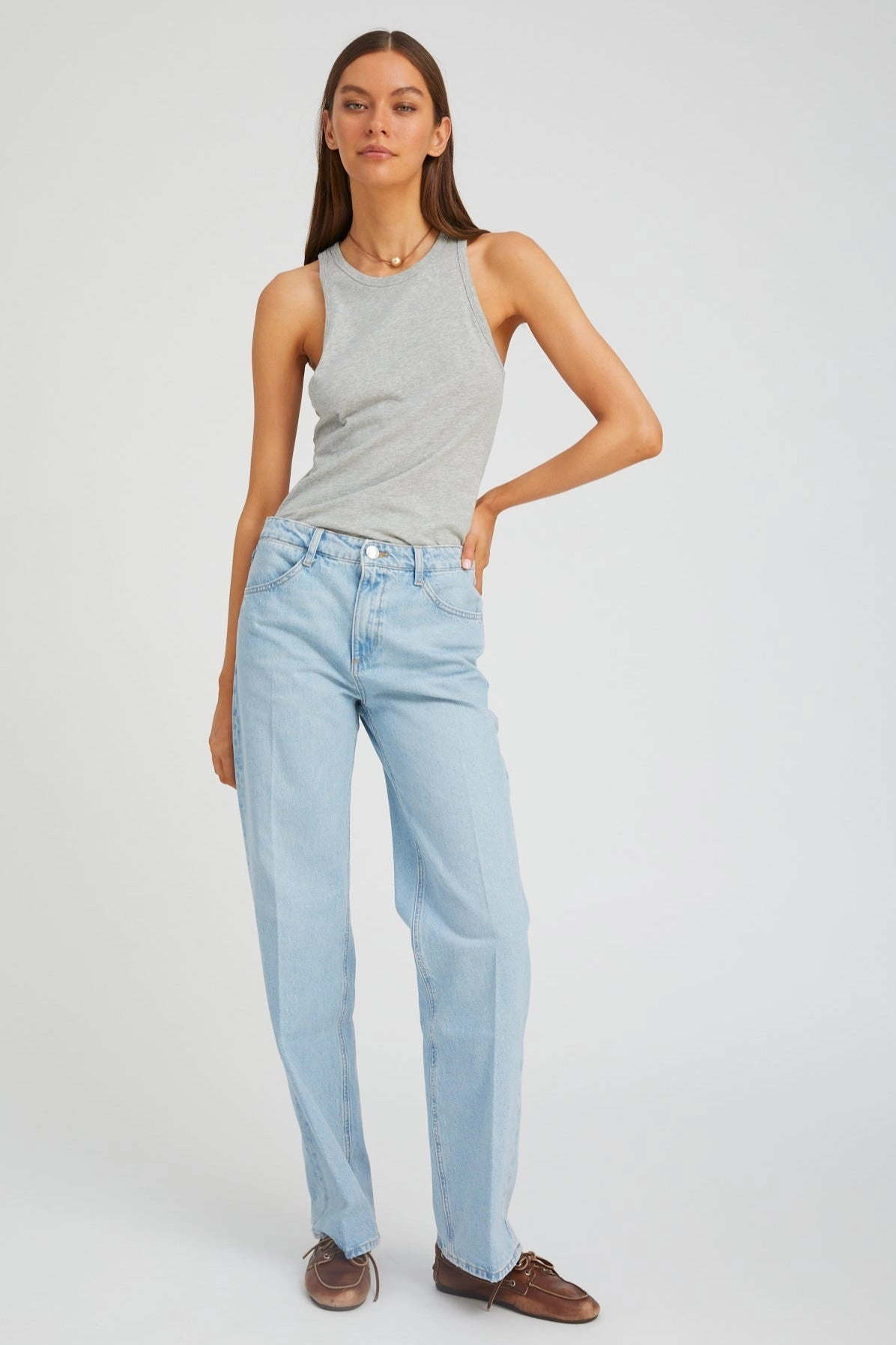 slim fit Bianca Loose Straight Denim