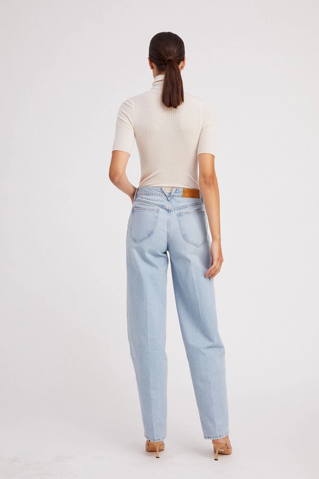 Bianca Wide Leg Tapered Denim Hot Weather