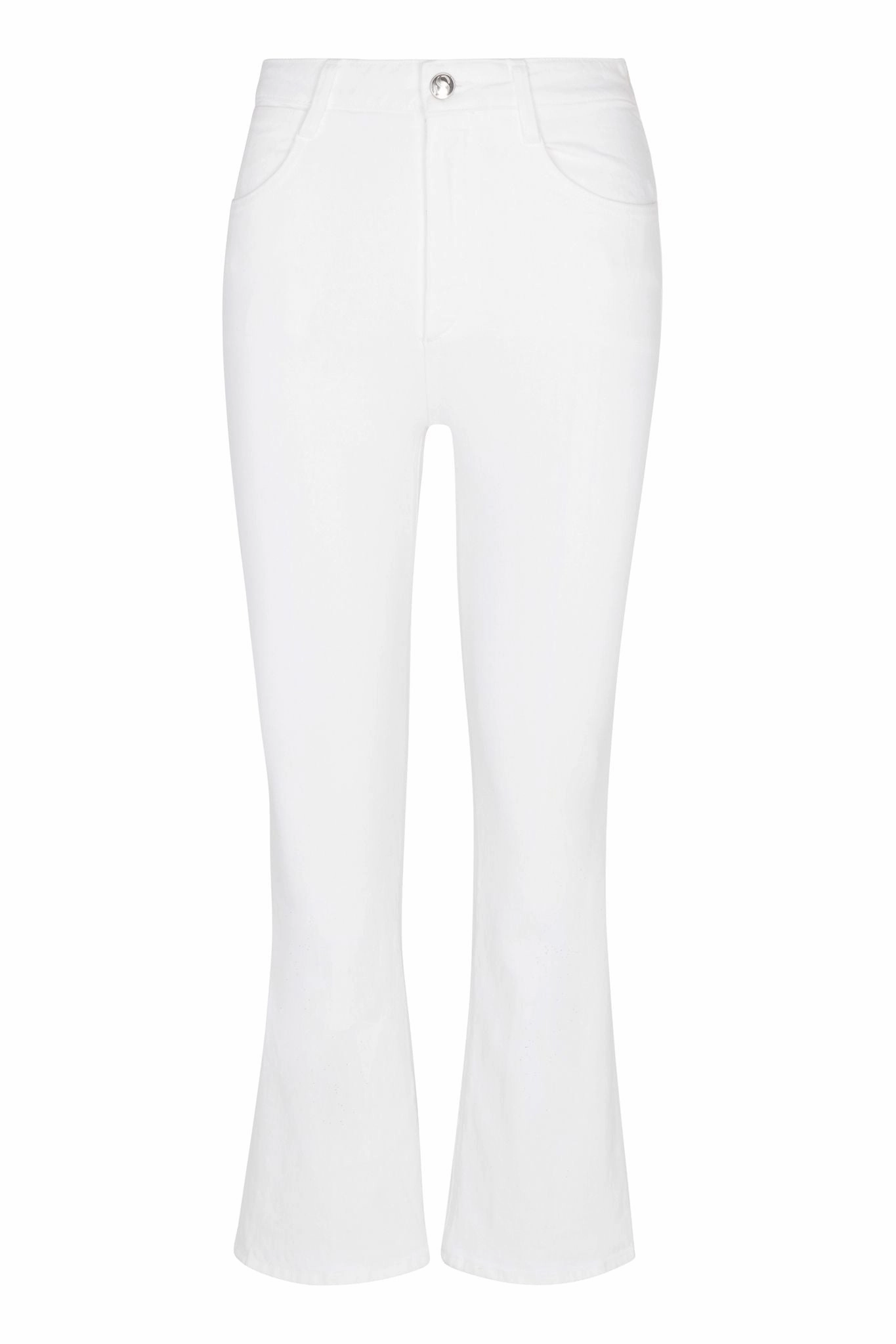 Billie Crop Flare Denim simple design Wide-leg cut