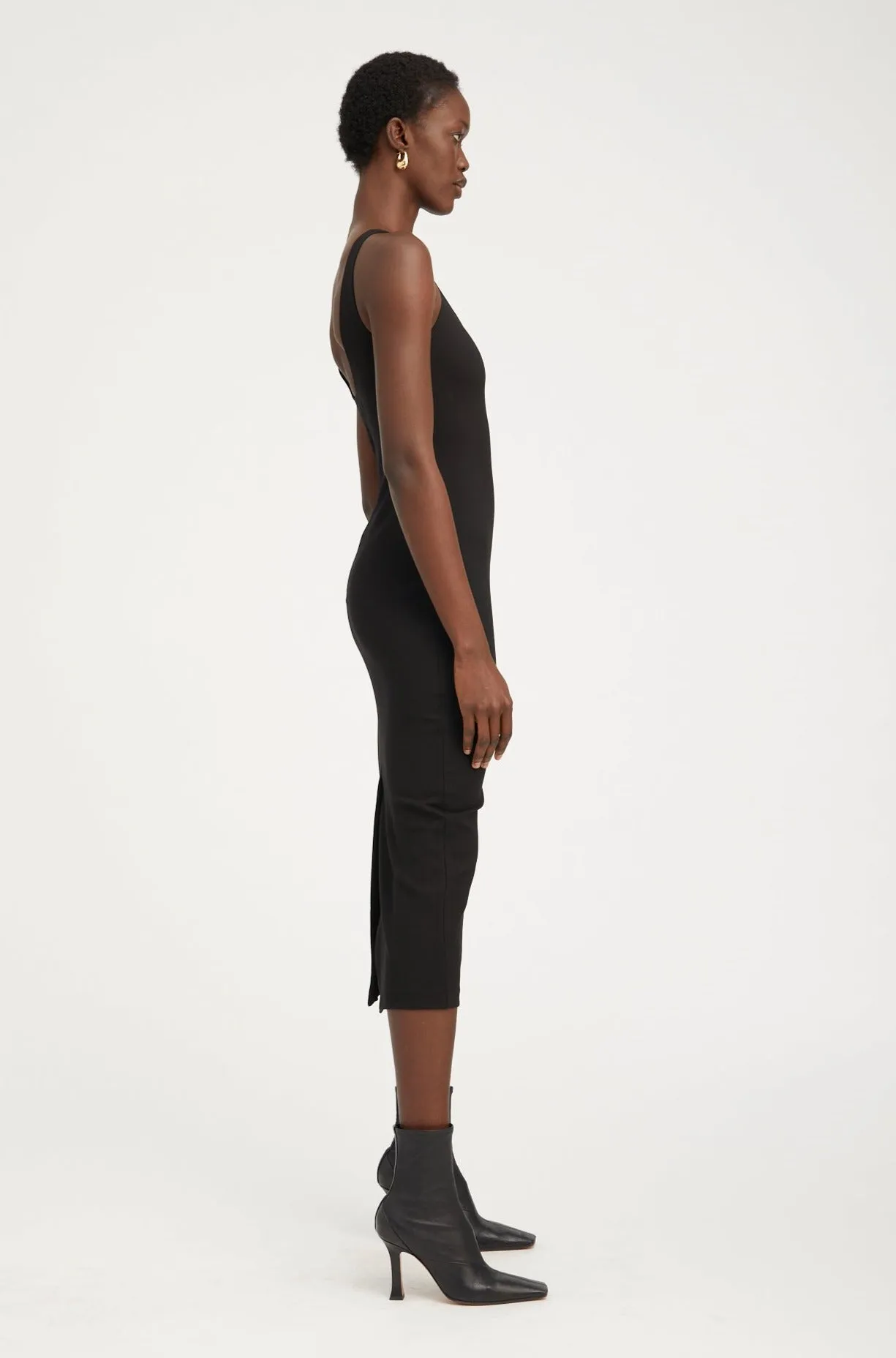 Black Scoop Neck Dress Urban Spirit Villa Mood