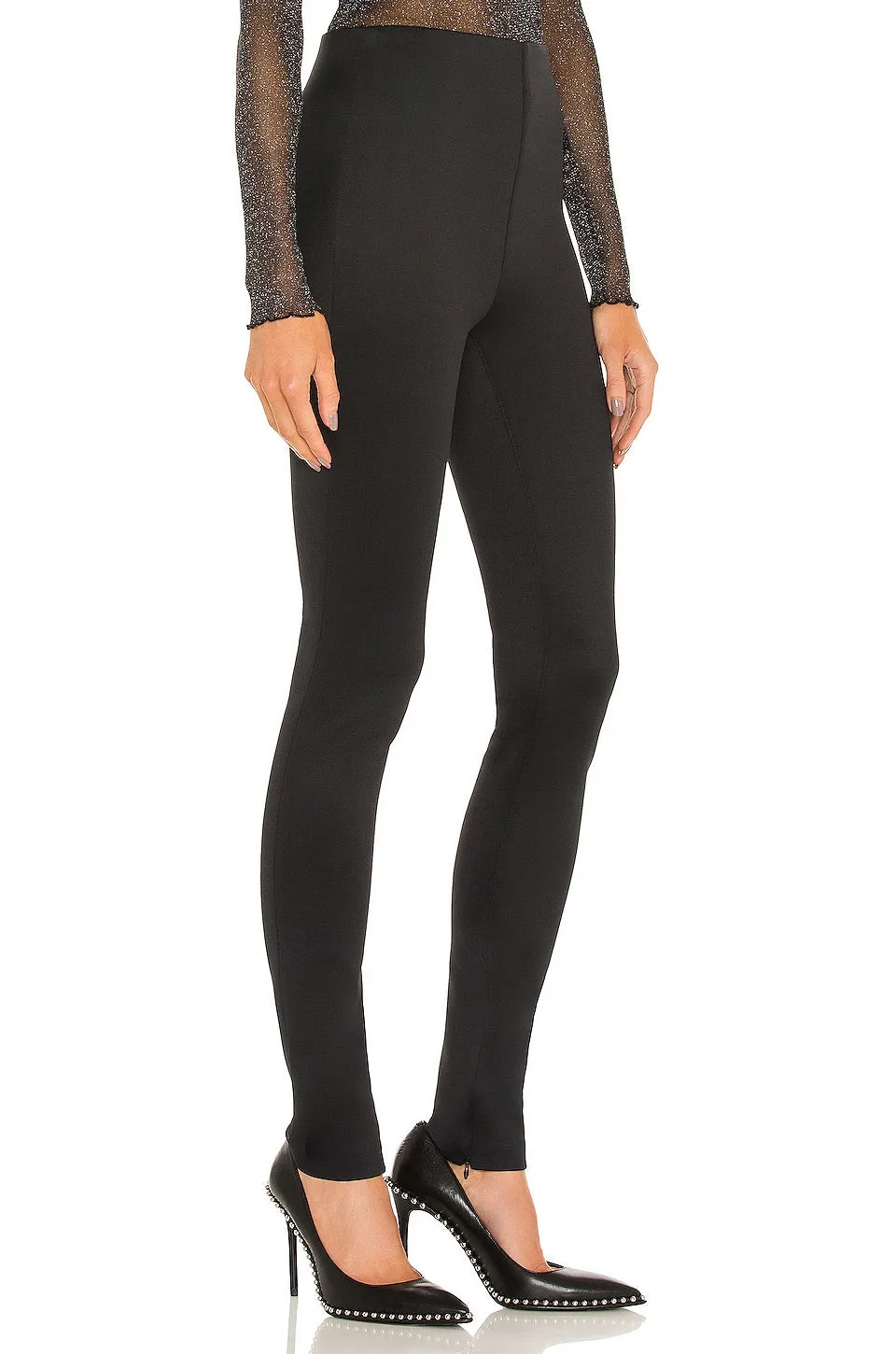 Black Scuba Ankle with Zipper OdorResistant