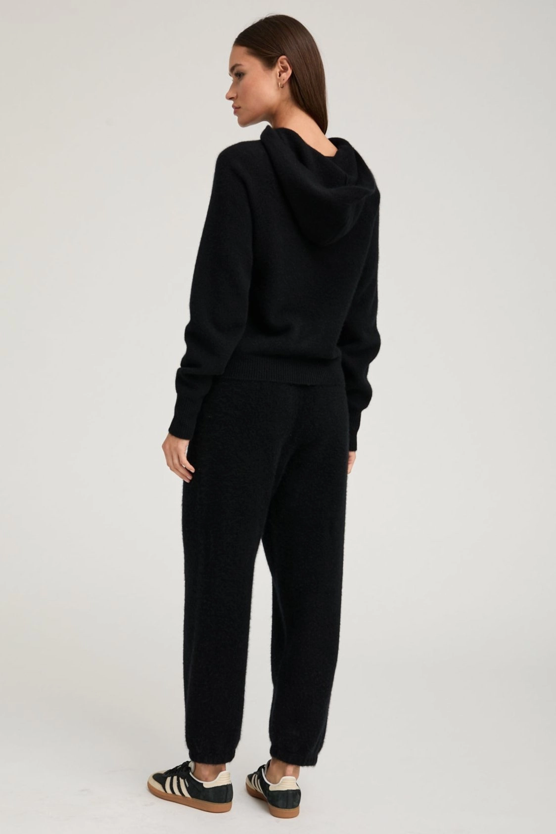 Active Design Black Cashmere Hoodie