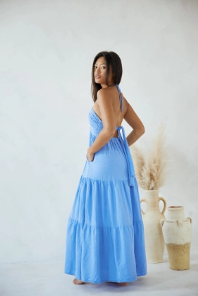 Fashion Layers Mid Fit Blanco By Nature Crochet Maxi Dress