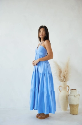 Blanco By Nature Crochet Maxi Dress Timeless Edge