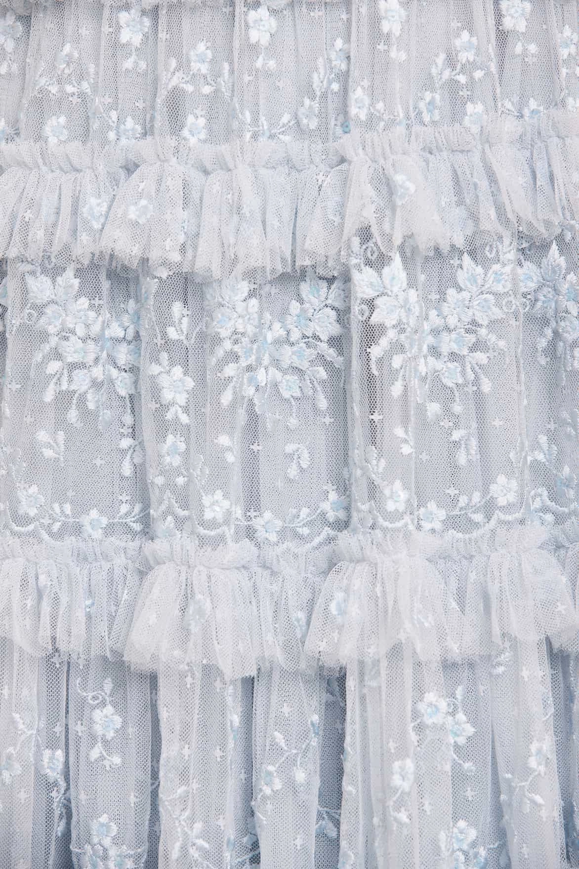 Blossom Lace Ankle Gown High Hemline