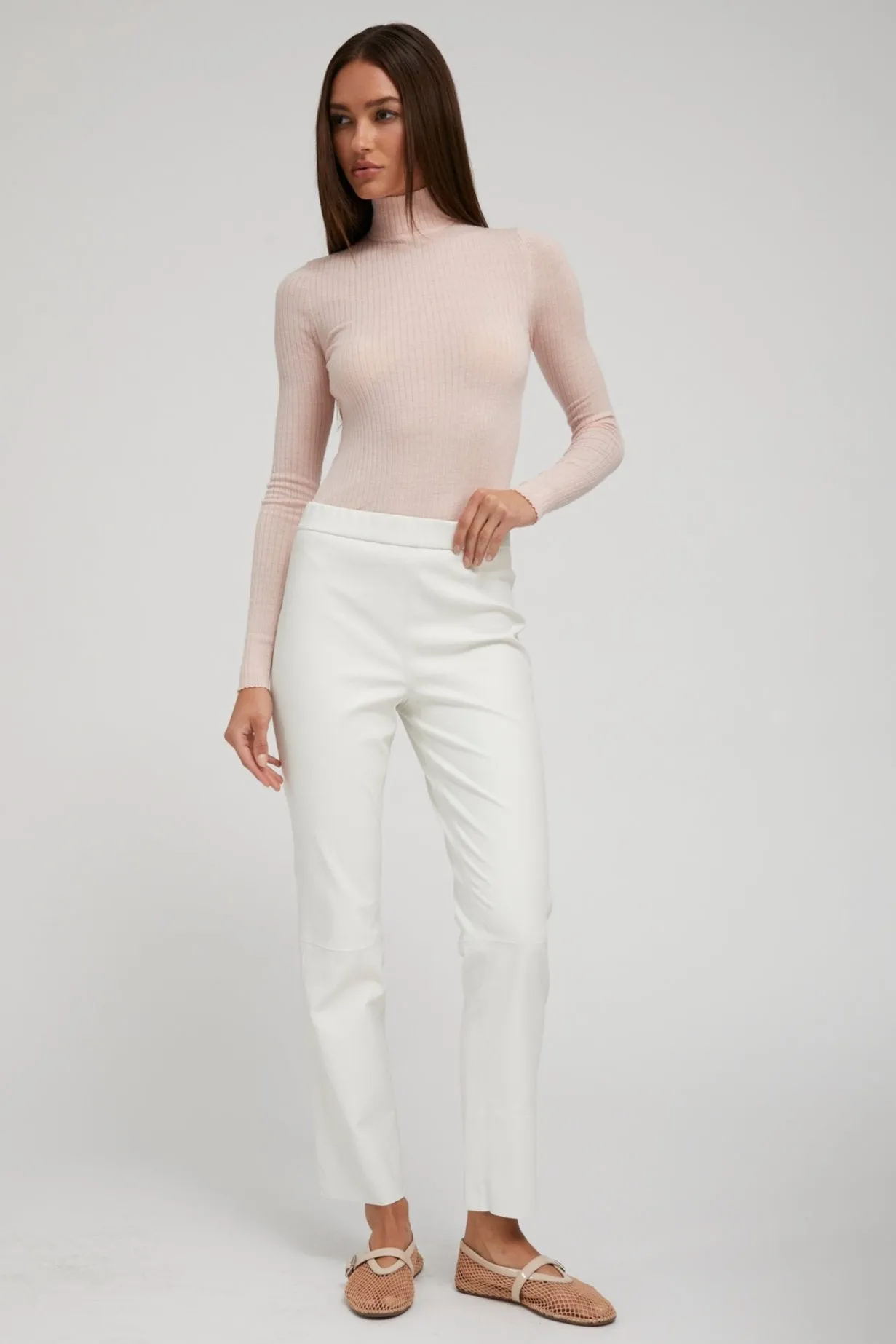 Blush Cashmere Mock Neck SoftLining