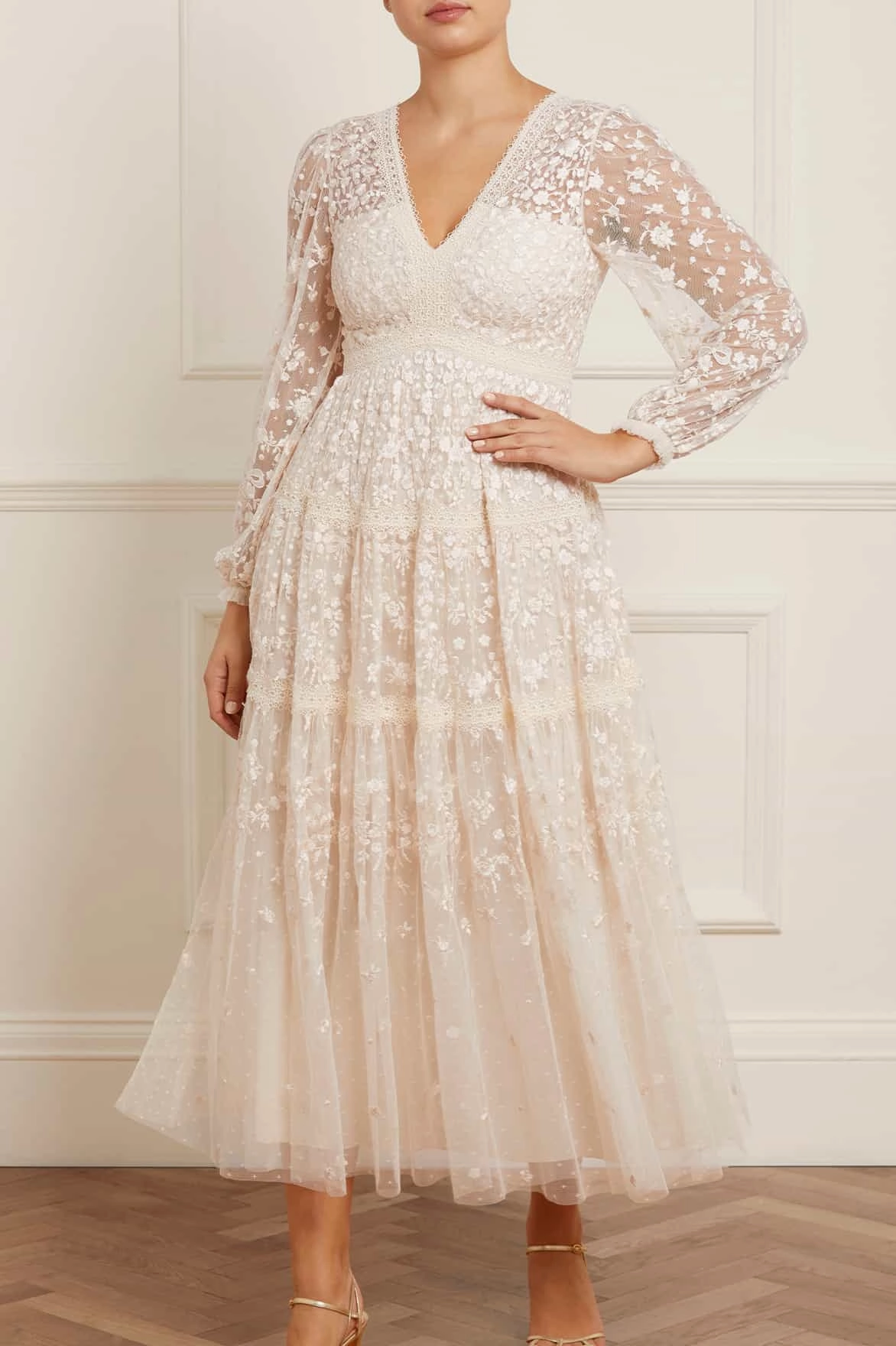 Celestia Ribbon Ankle Gown Polished Style Relaxed Comfort