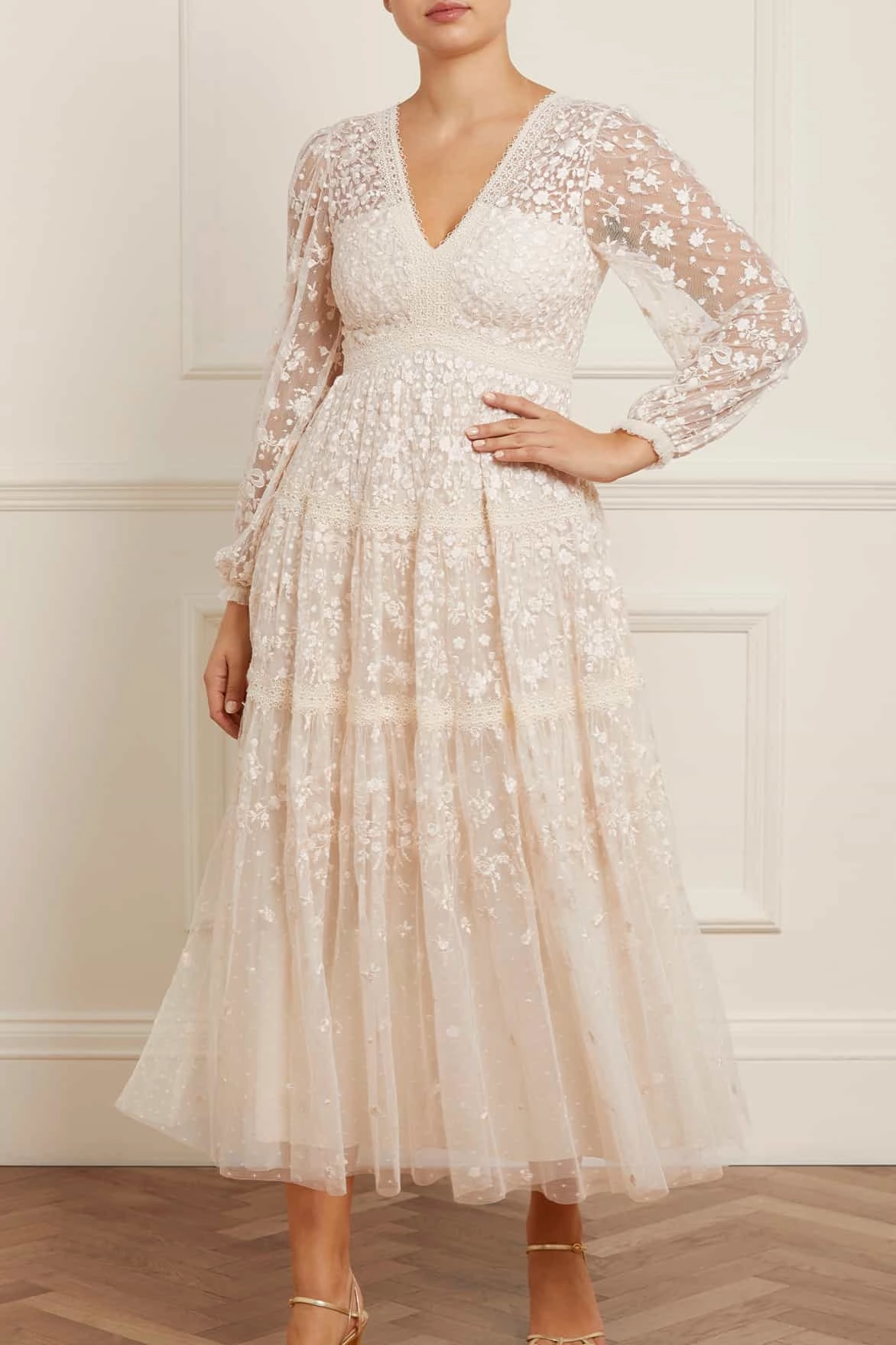 Celestia Ribbon Ankle Gown Night Vibes