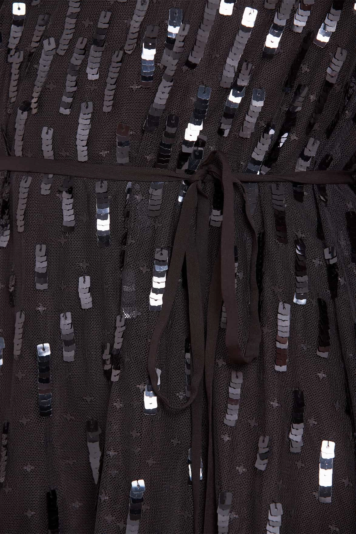 Easy Going Calm Texture Sequin Dash Mini Dress