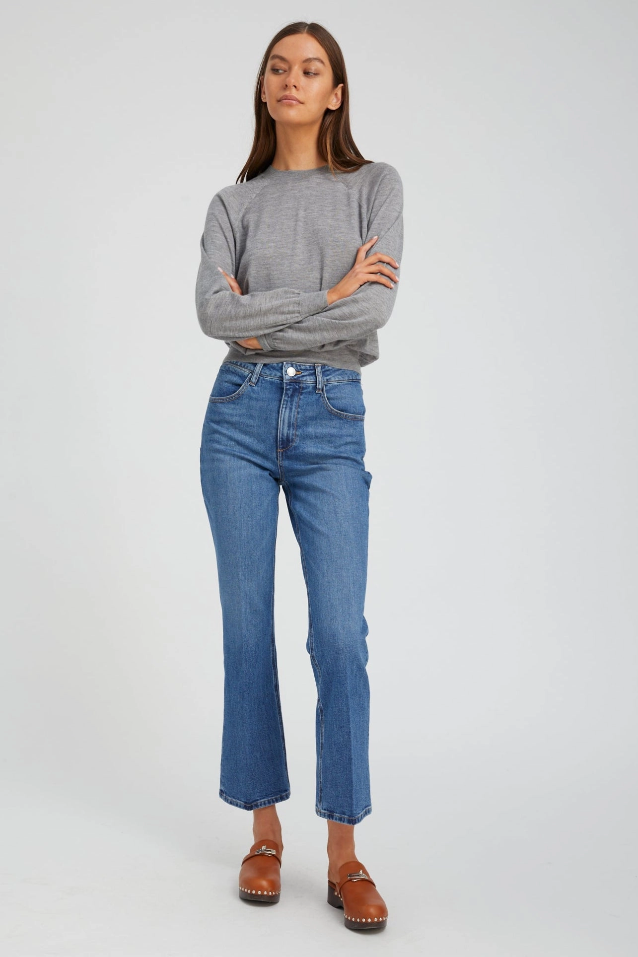 Charlotte Ankle Flare Denim work mode