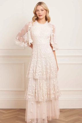 Glossy Detail Lightweight Feel Bonnie Bow Gown