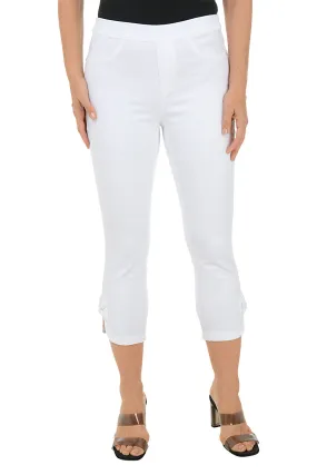 Performance Fit Quick Layer Bow Pull-On Denim Twill Capri Pant
