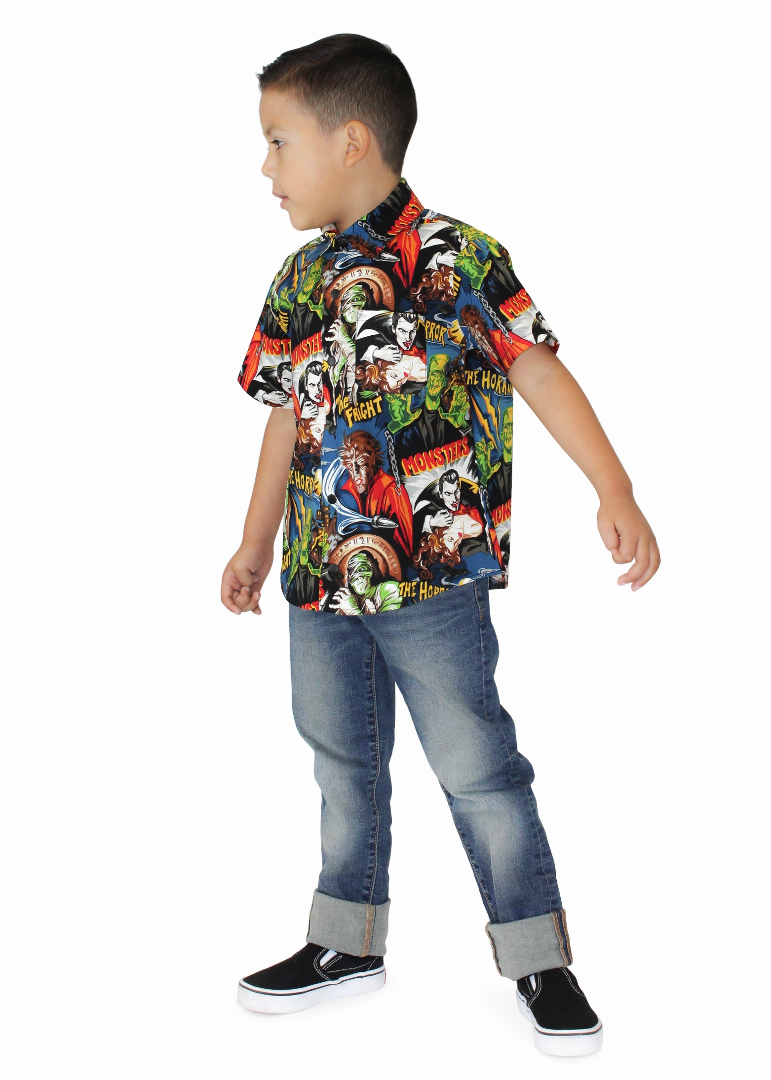 Smooth Stitching Boy's Hollywood Monsters Top #FHMBT