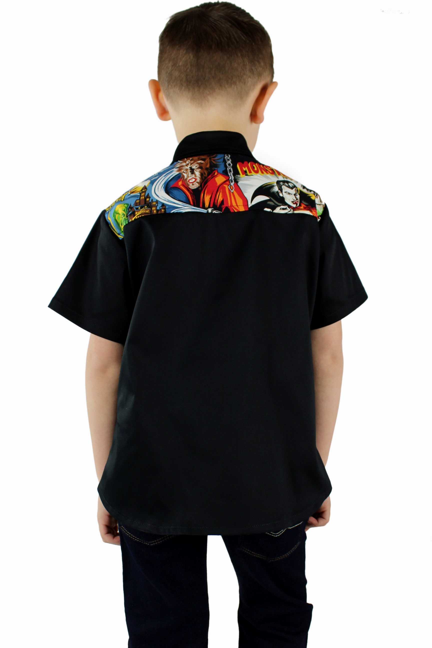 Boy's Monster Western Top #BMWT BrushedInnerLining