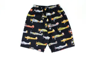 Boy's Vintage Airplanes Shorts# BS-A25 Daily Use Double Layered Knees