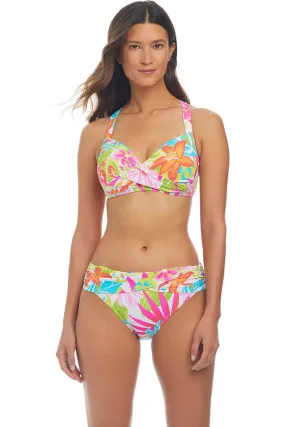 Bohemian style Convertible Design Packing A Punch Sarong Bikini Bottom