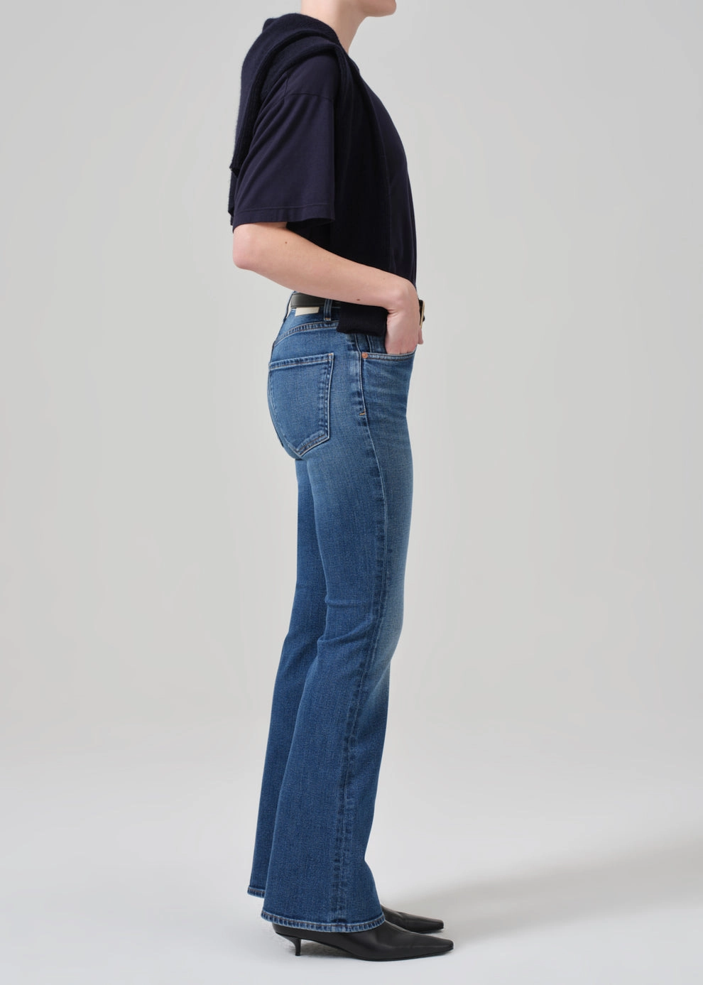 Lilah High Rise Bootcut 32.5" in Abalone Smooth Lightweight