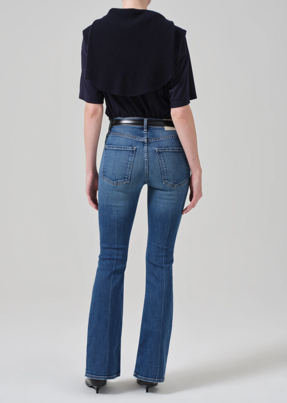 Lilah High Rise Bootcut 32.5" in Abalone Flex Knit Waist Panel Artist Vibe Sustainable