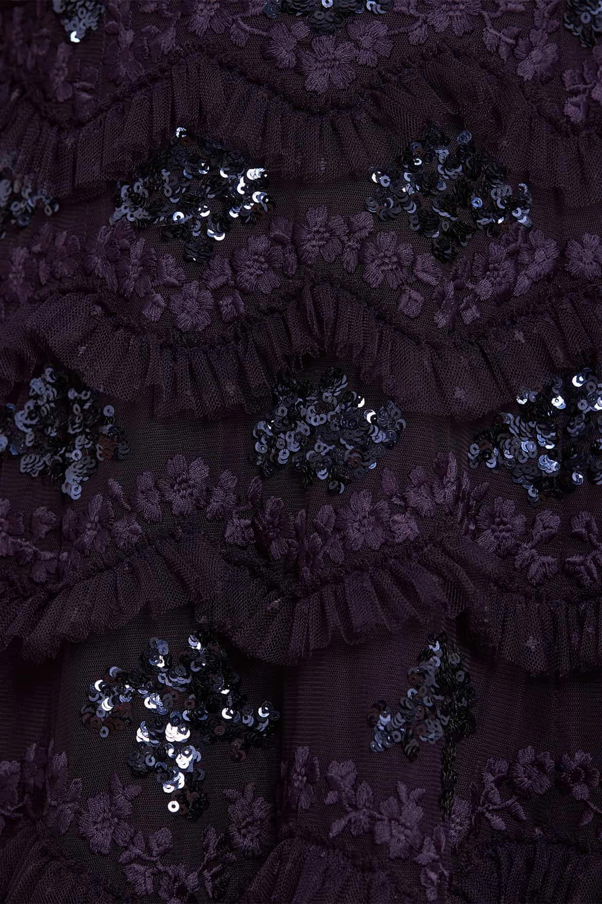 Daisy Wave Ankle Gown Bow-Detail