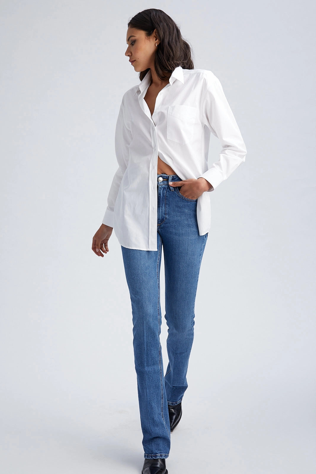 Charlotte Micro Flare Denim Seasonal Basic High Mobility