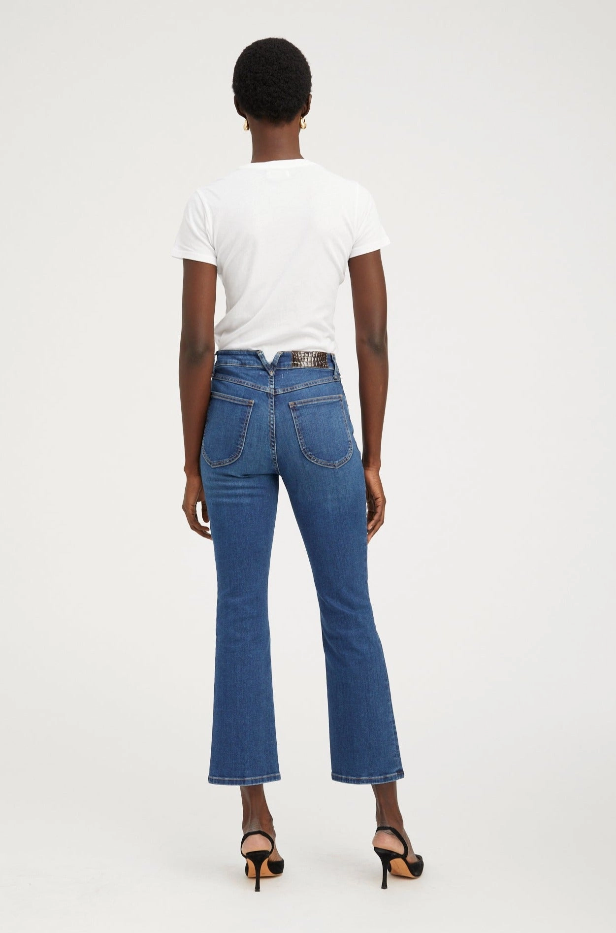 Ultra Soft Handfeel Gabrielle Ankle Flare Denim