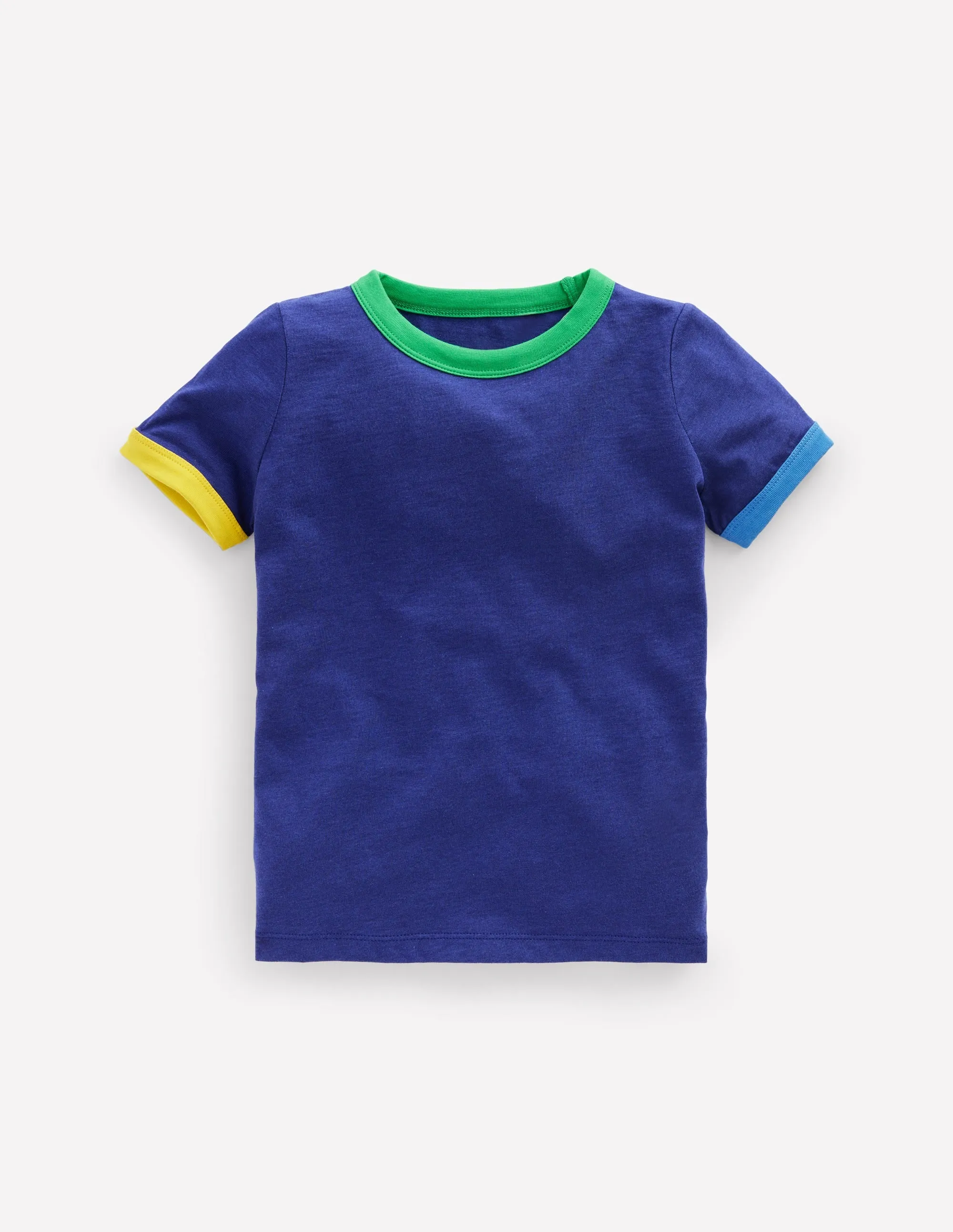 YarnDyeStripe Ringer T-Shirt-Starboard Blue