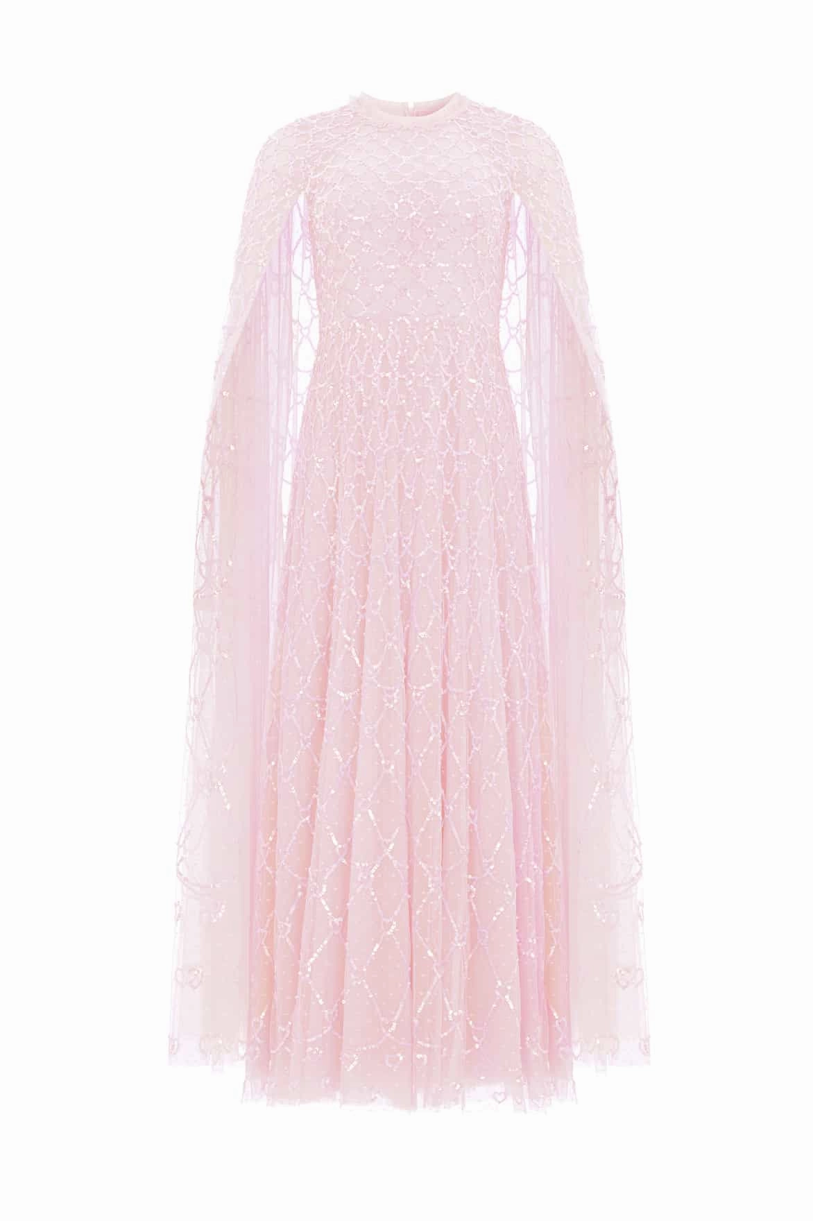 Joyful Look Work or Casual Heart Lattice Ankle Gown