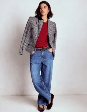 Knit Density Options Briony Stitch Jumper-Red Liquorice