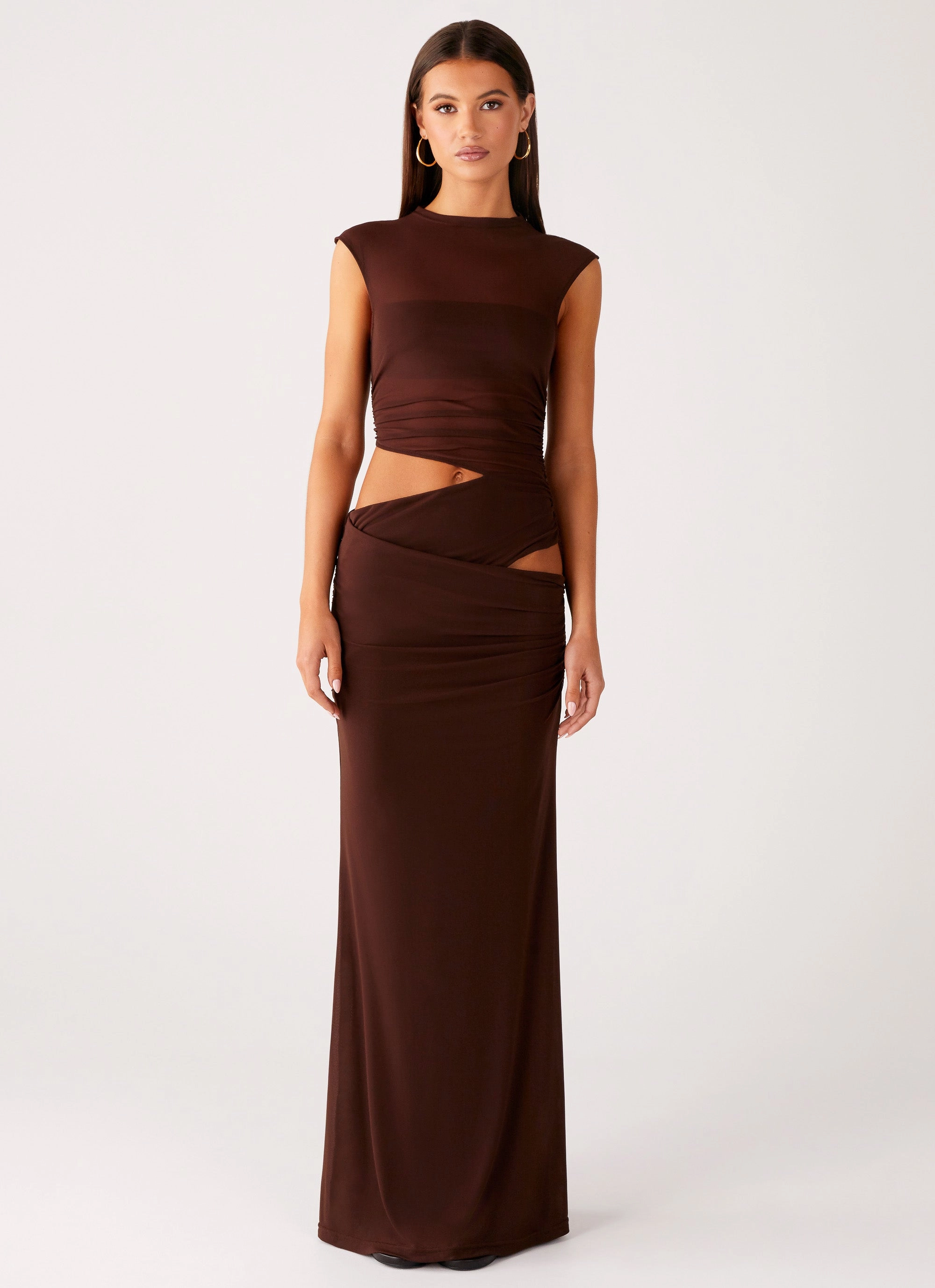 Briony Maxi Dress - Cool Chocolate