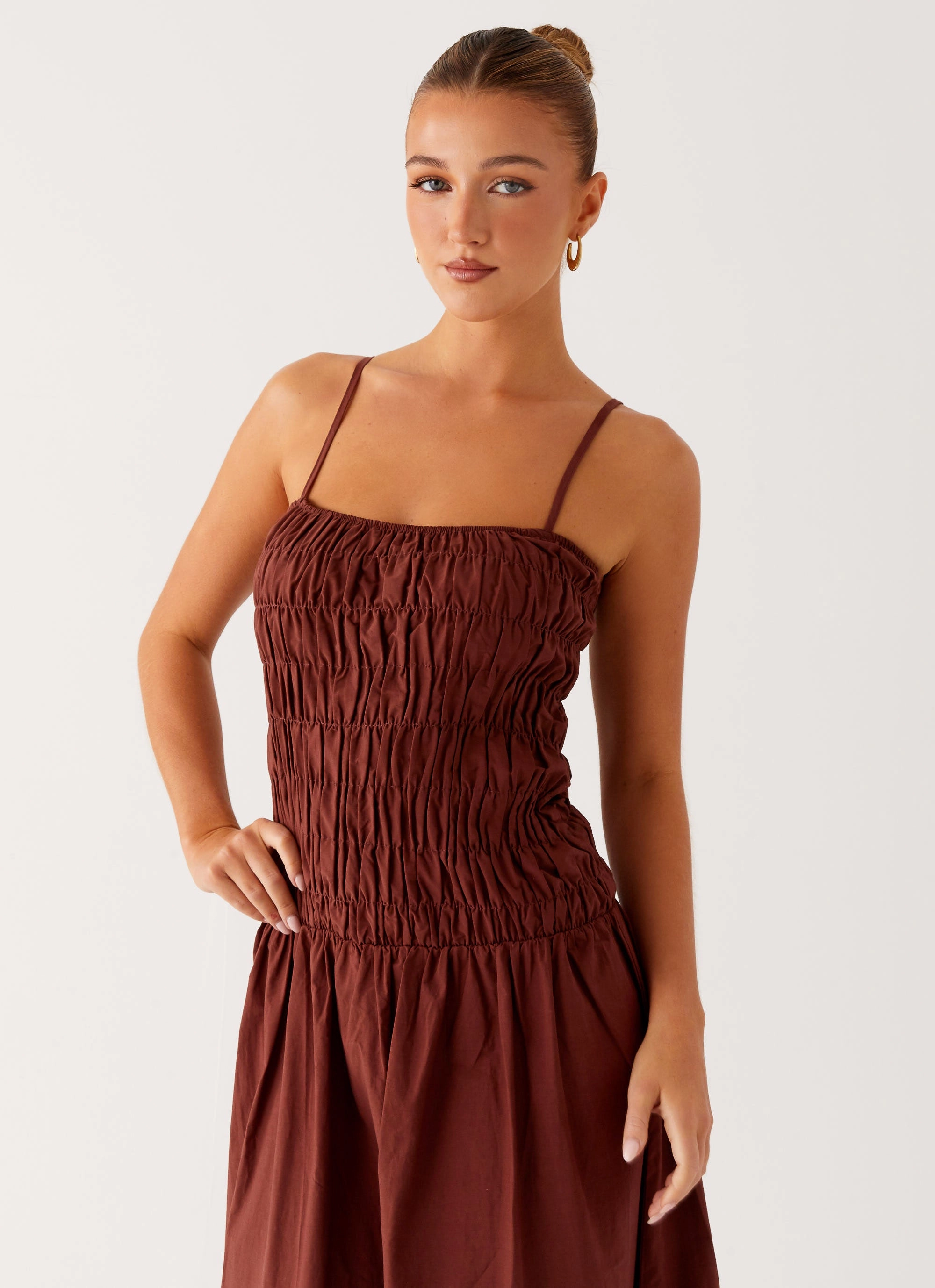 Brooke Maxi Dress - Chocolate