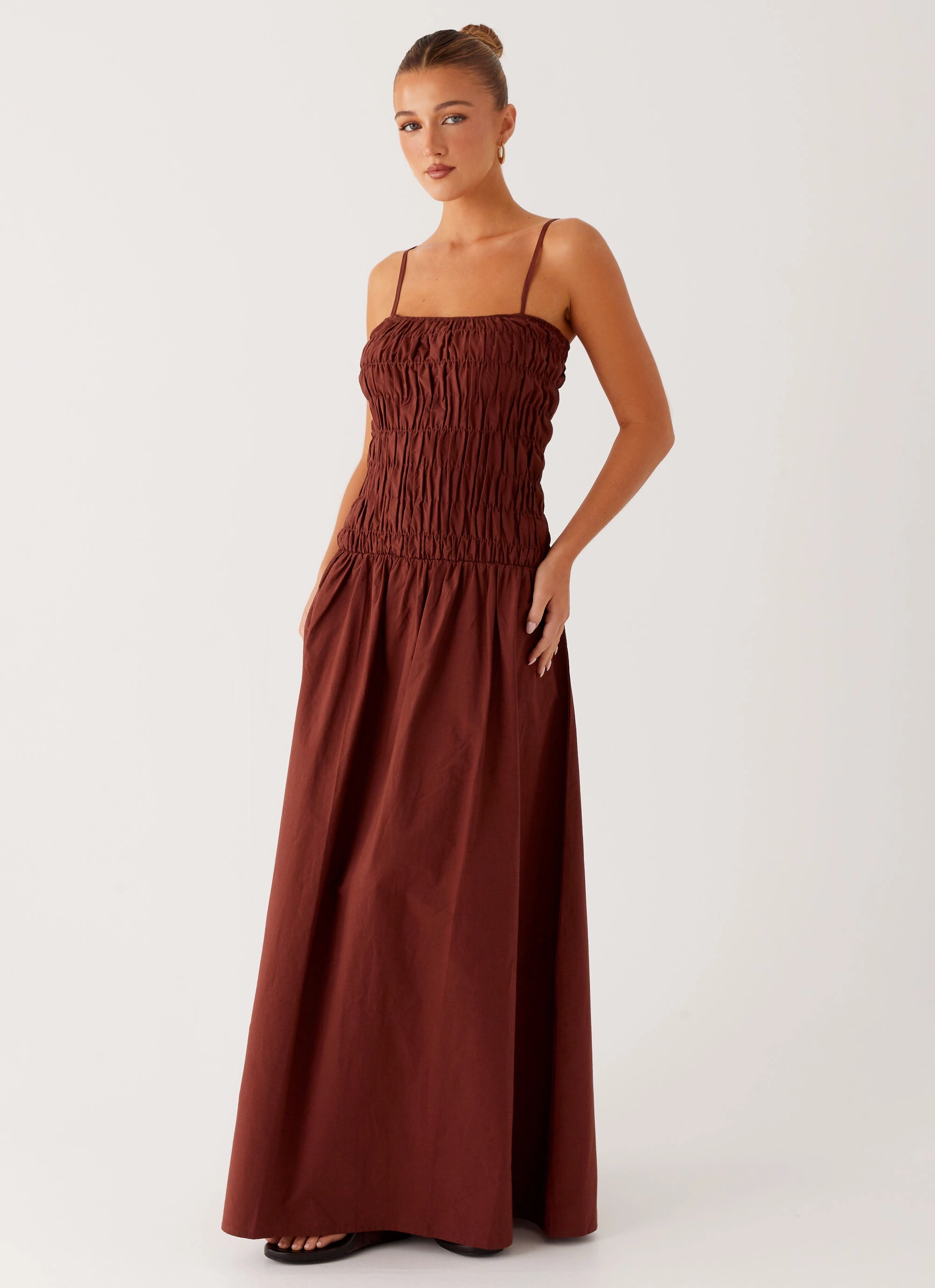 Brooke Maxi Dress - Chocolate