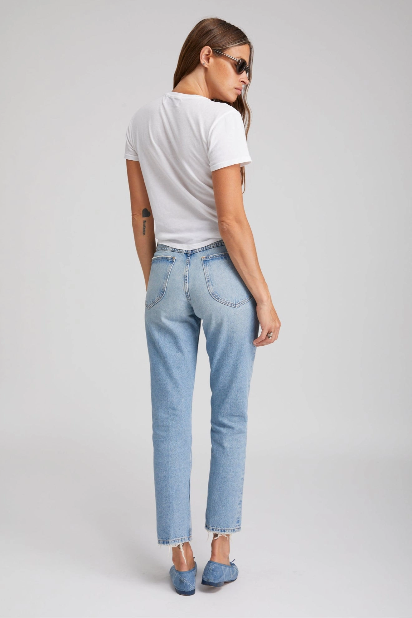 NonPill Surface Treatment AdjustableDrawstring Victoria Slim Straight Denim