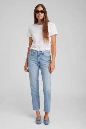 Victoria Slim Straight Denim ChafeFreeEdging